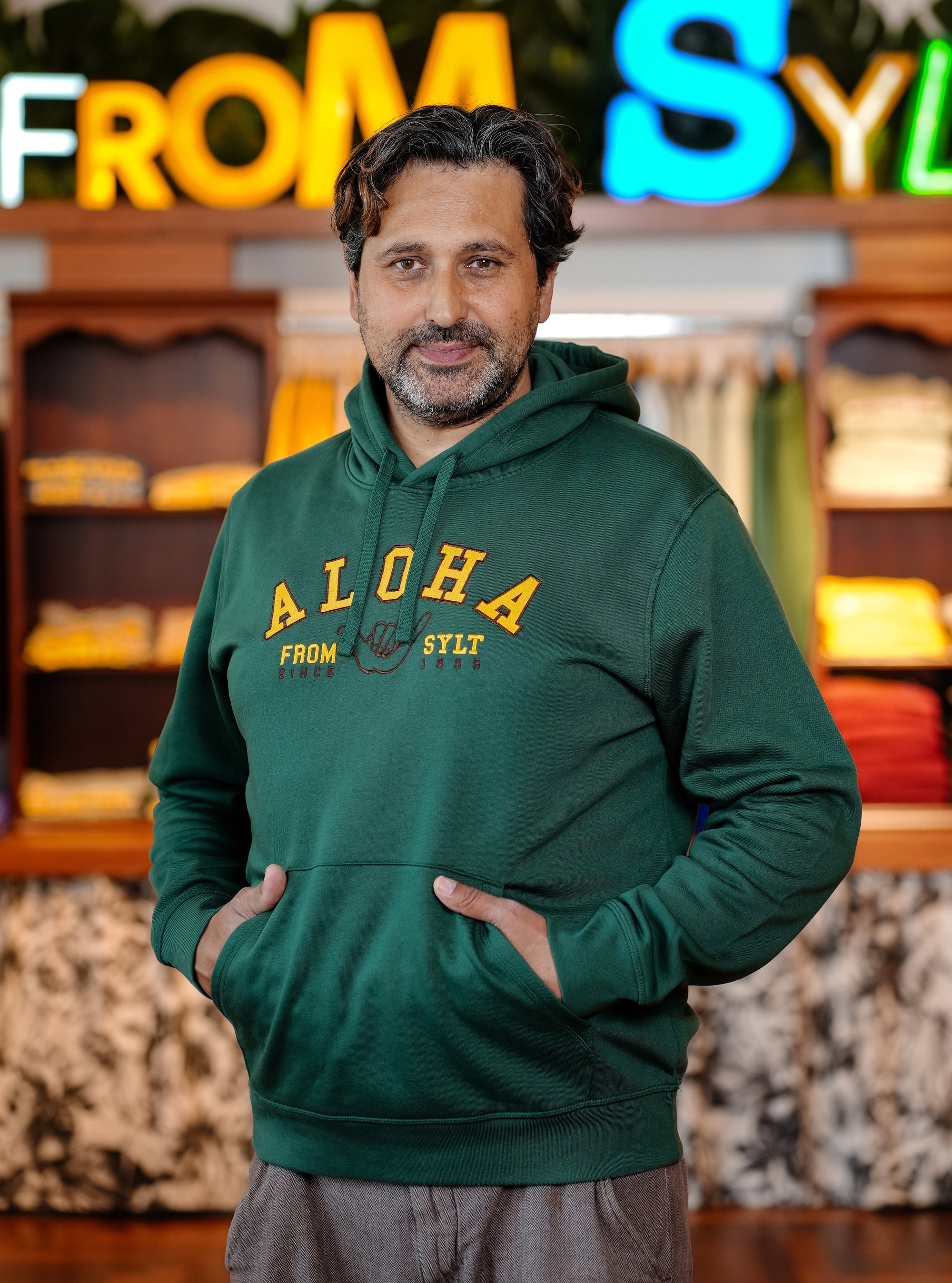 Hoodie - Out of Academic Bottle Green
