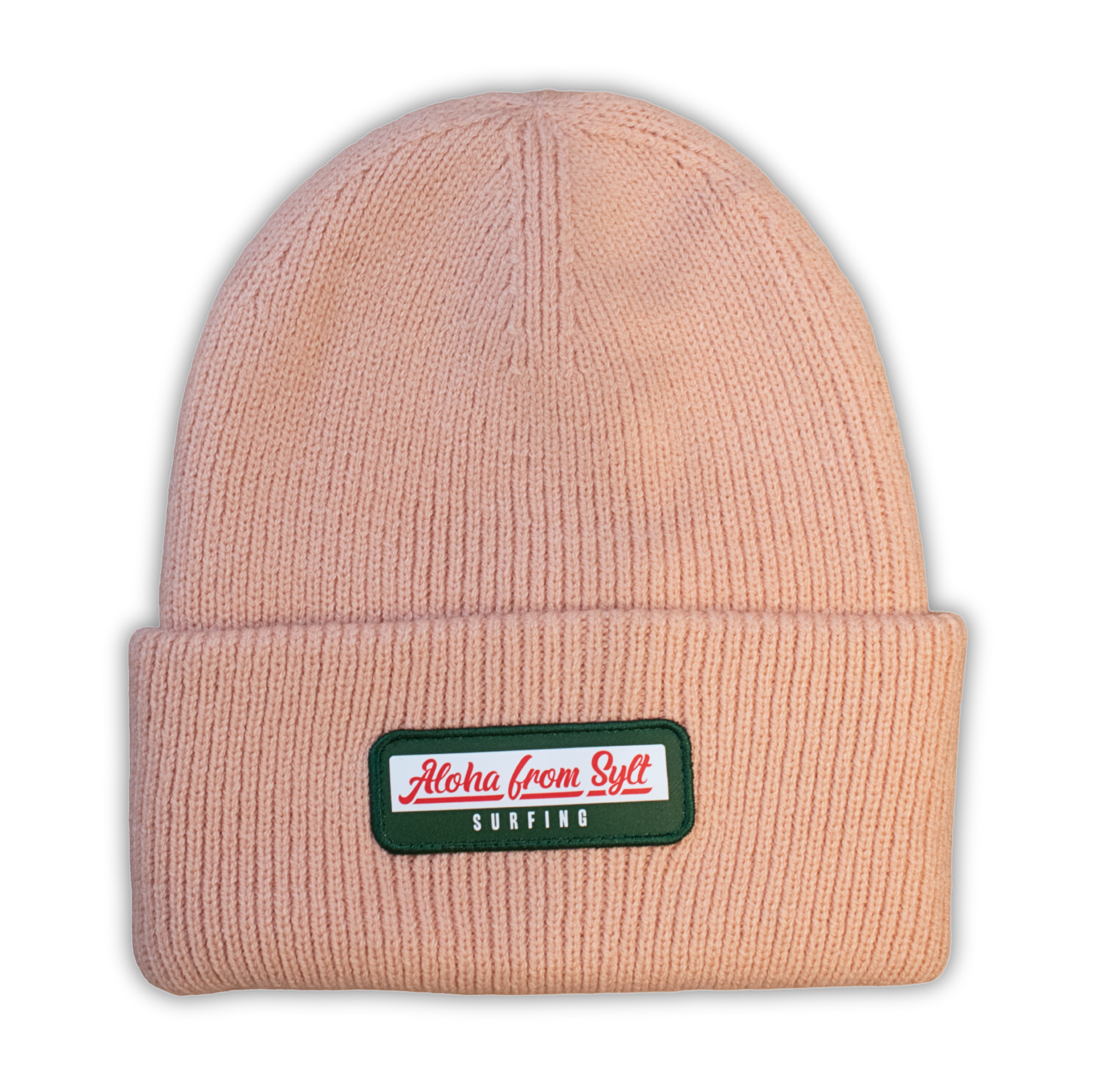 Beanie in Strickmuster - Peach