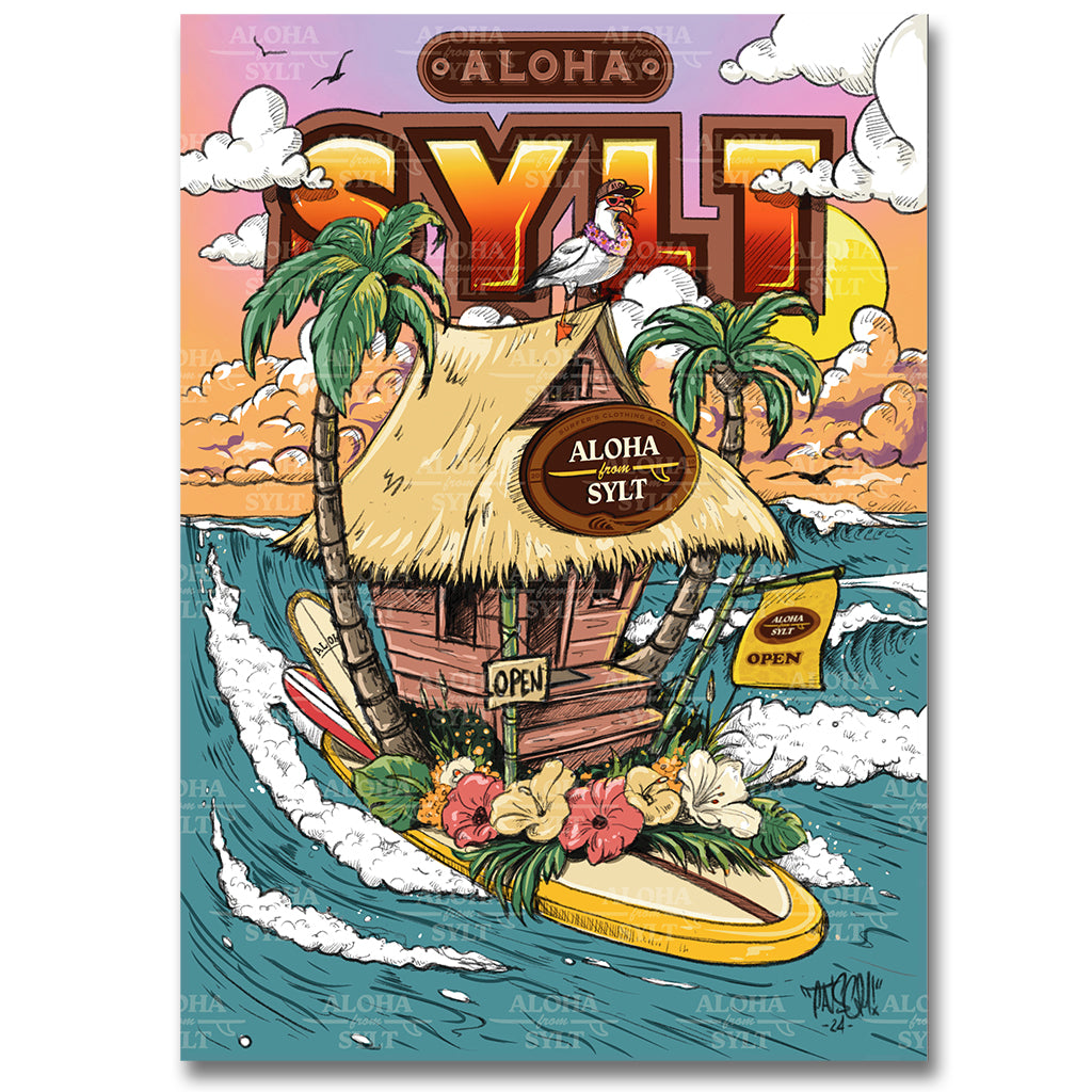 Poster Aloha Hütte