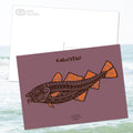 Postkarte Kabeljau Nordsee
