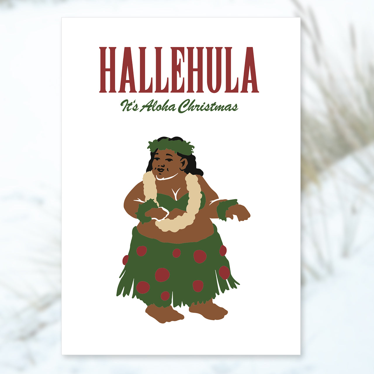 Weihnachtskarte Hallehula