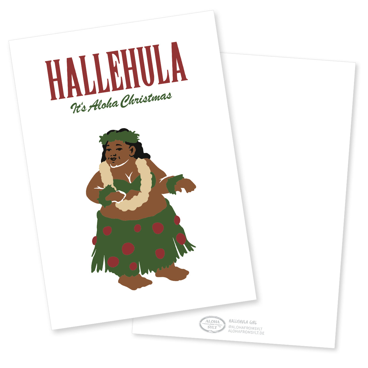 Weihnachtskarte Hallehula