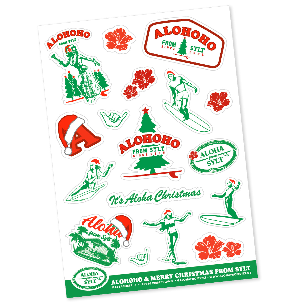 Alohoho Stickerbogen