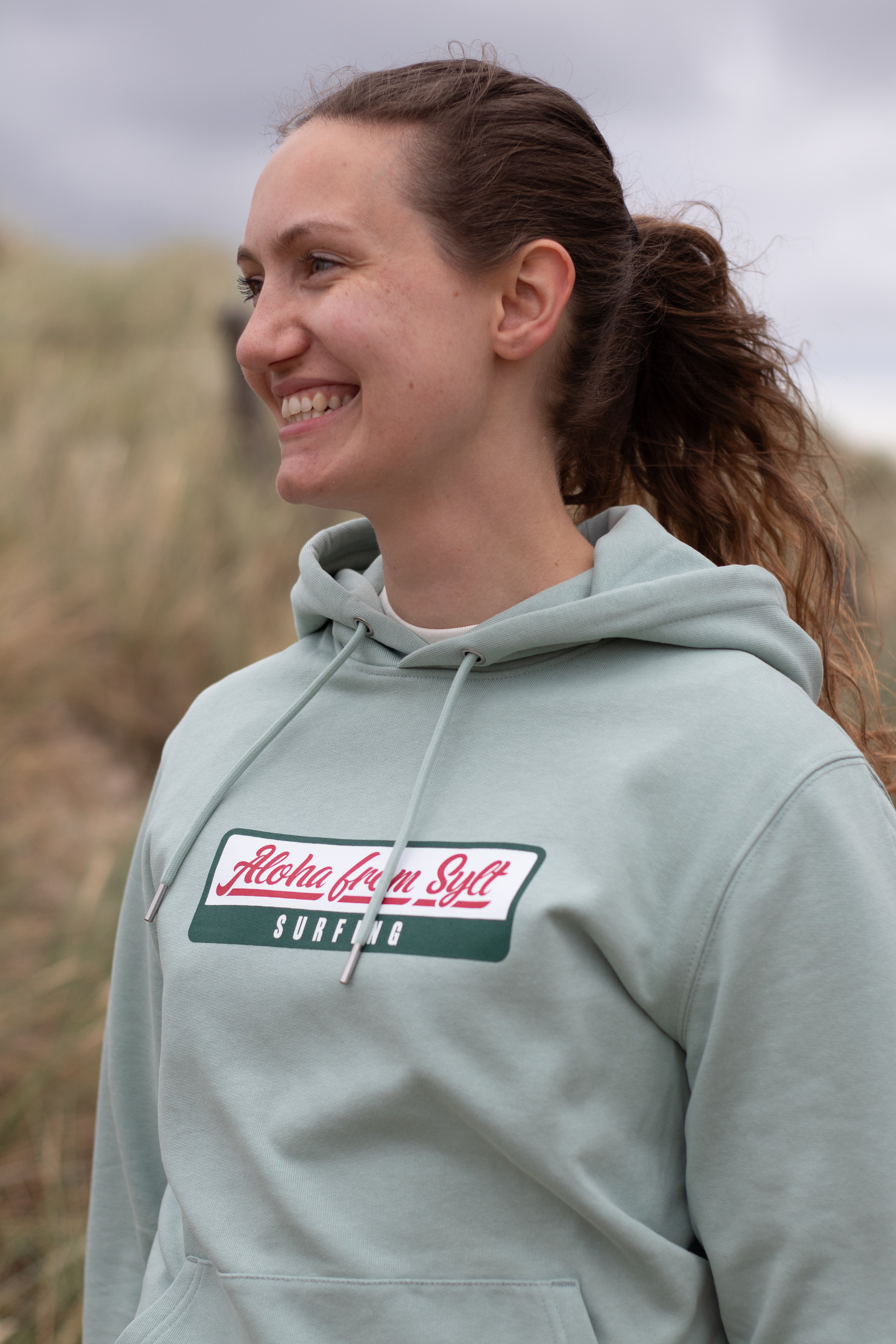 Nachhaltiger Kapuzenpullover Aloha from Sylt Surfing