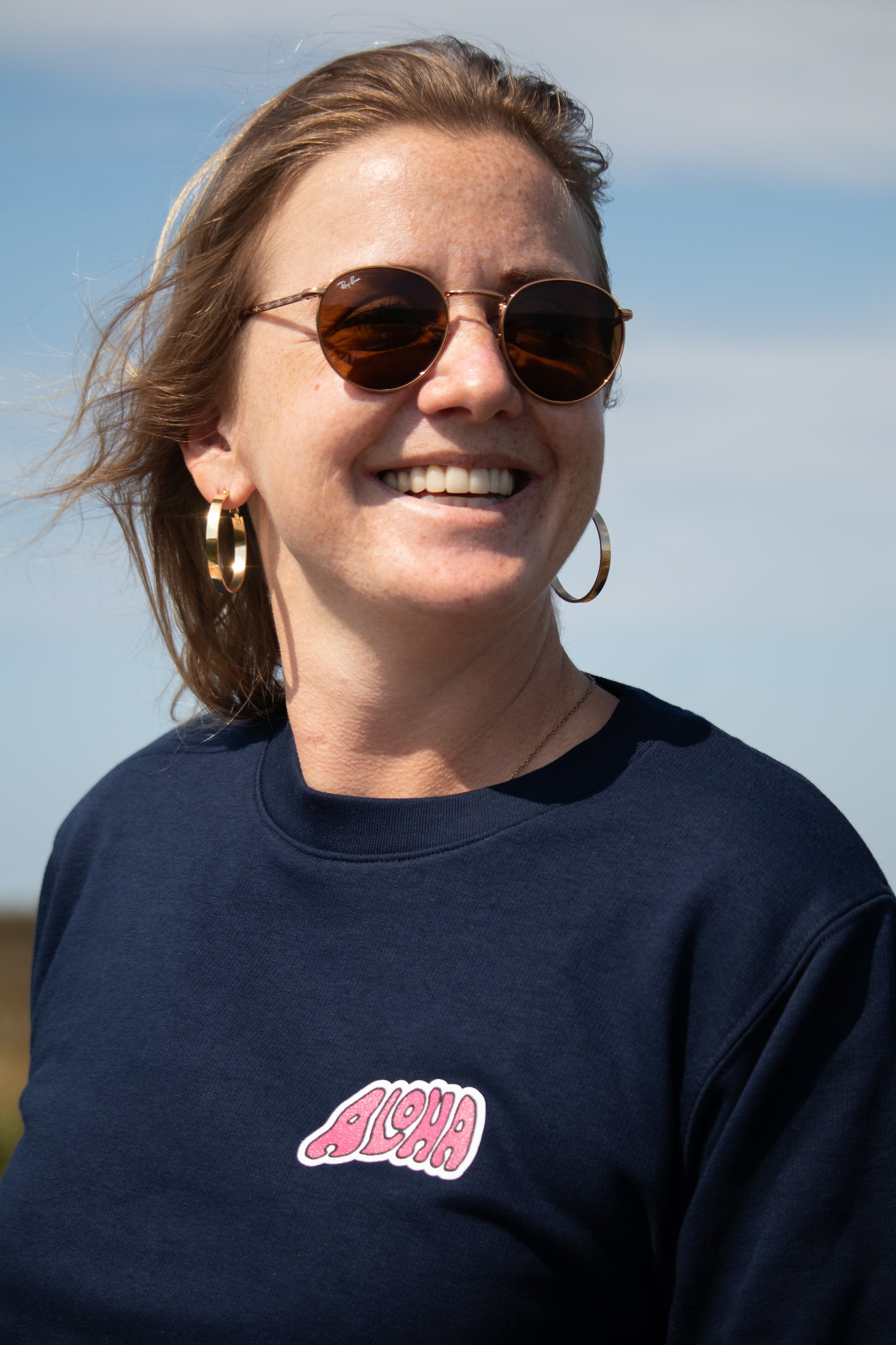 Aloha Pullover in navy
