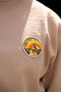Sweatshirt aus Bio-Baumwolle mit retro Surfer-Patch