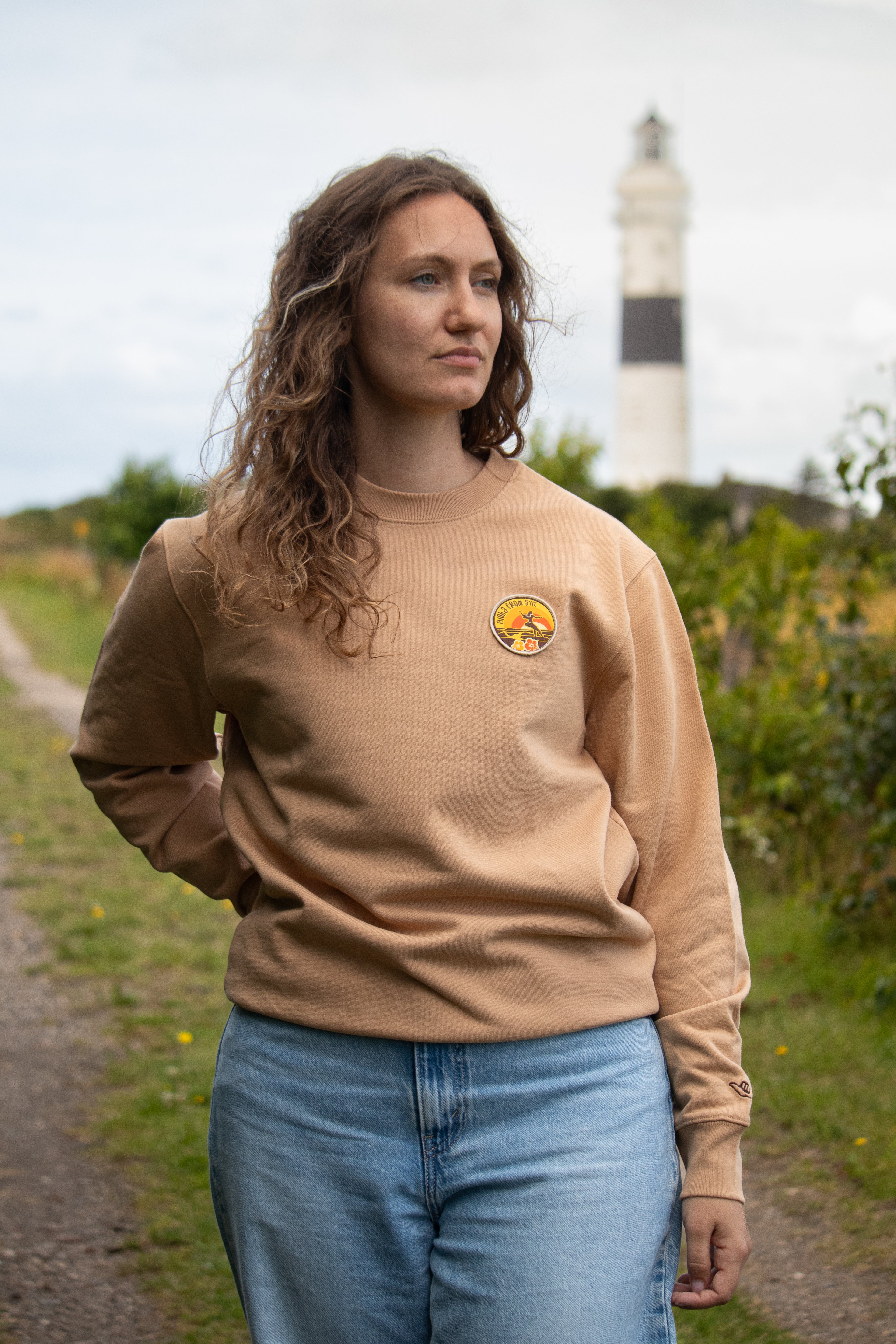 Aloha from Sylt Retro-Sweatshirt mit Aufnäher