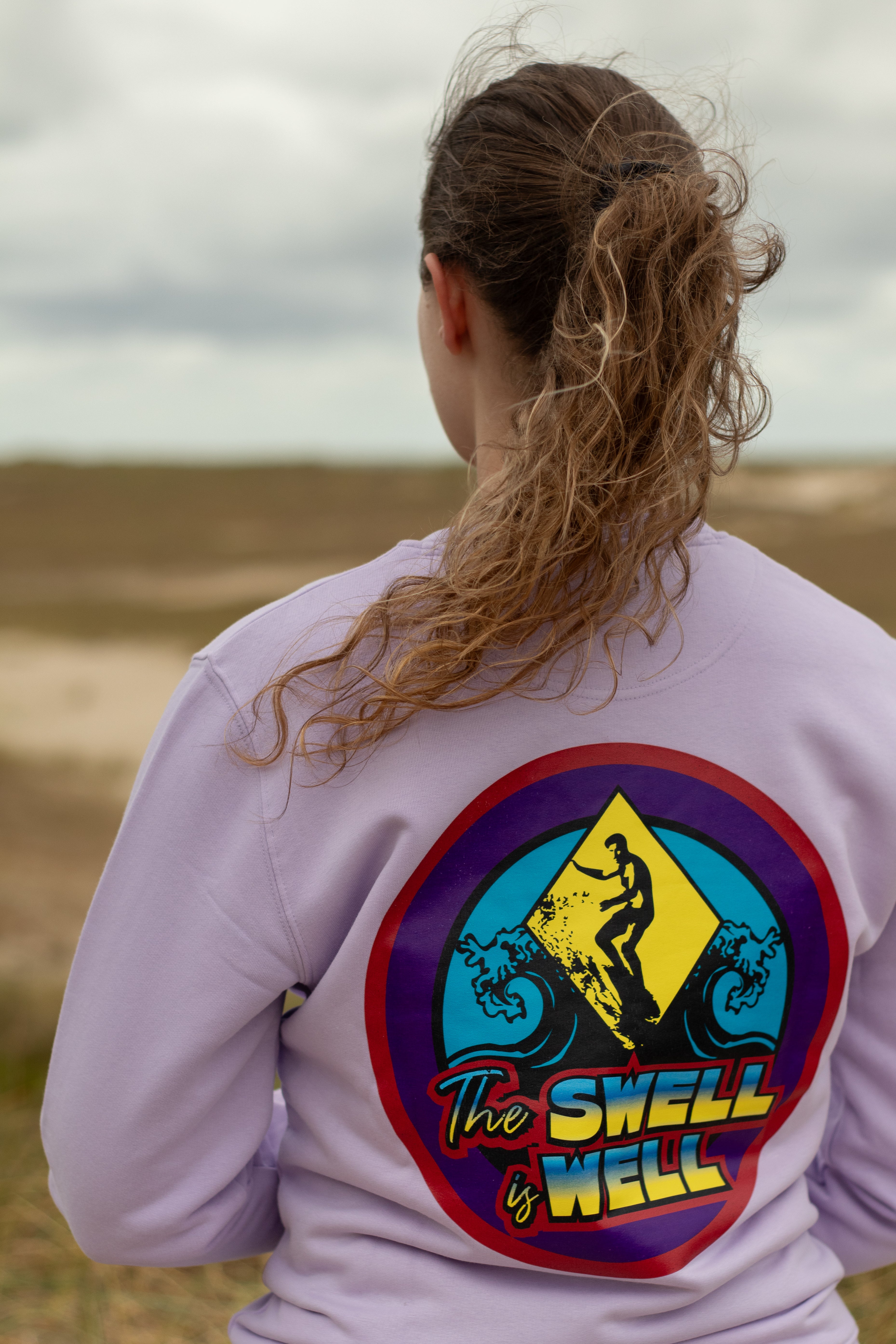 Surf Sweatshirt in Lavender 
