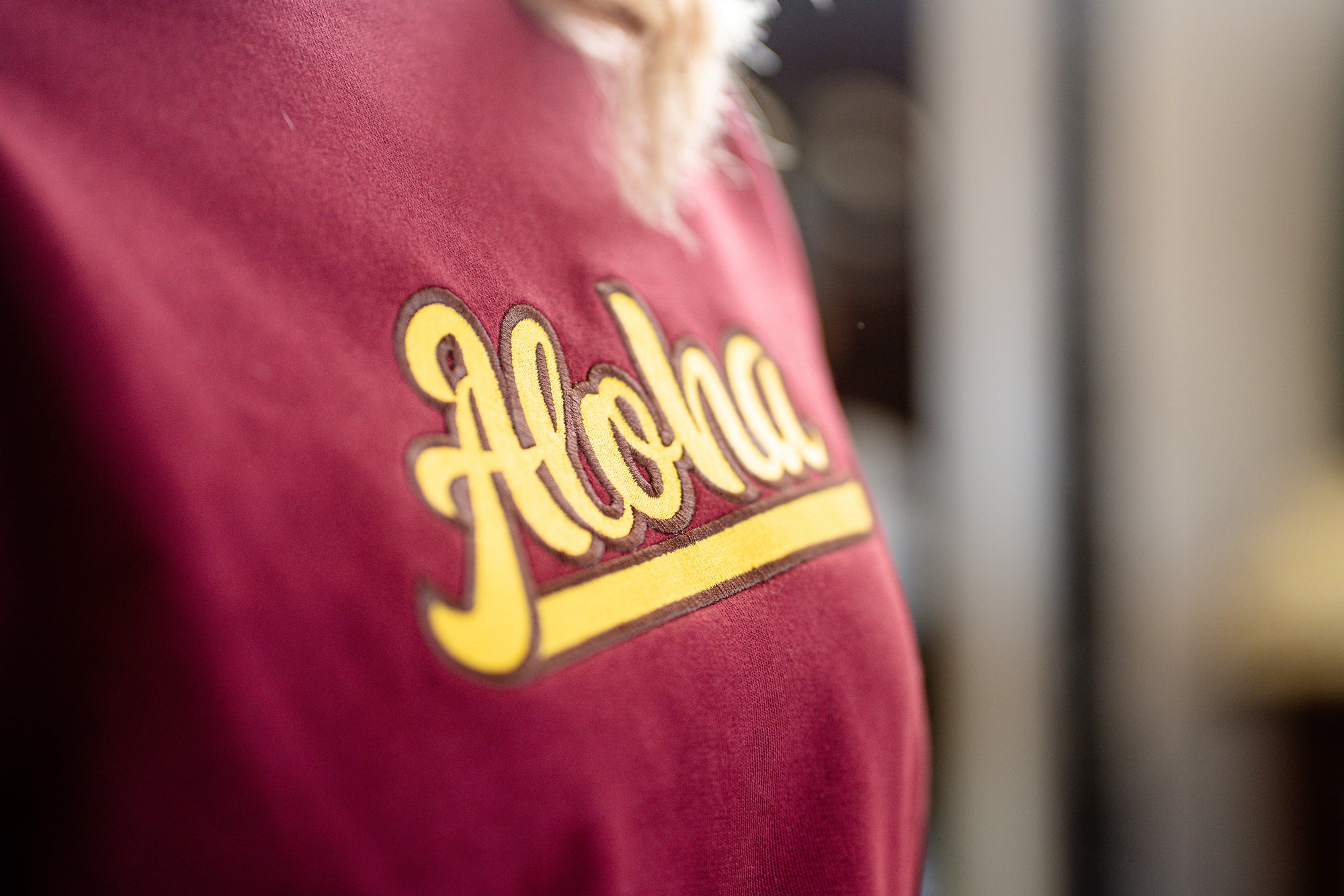 Sweater - Aloha Baseball Burgundy
