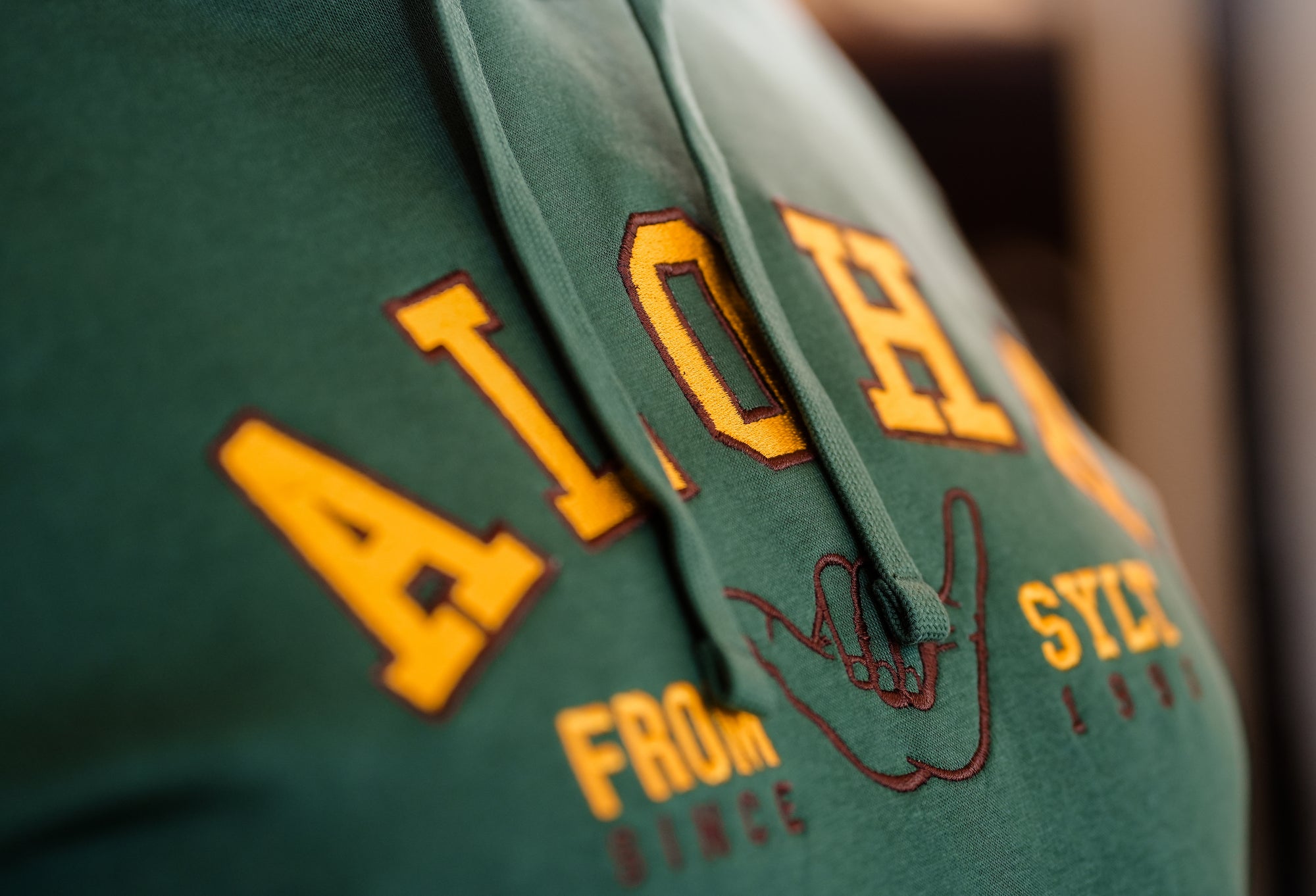 Hoodie - Out of Academic Bottle Green