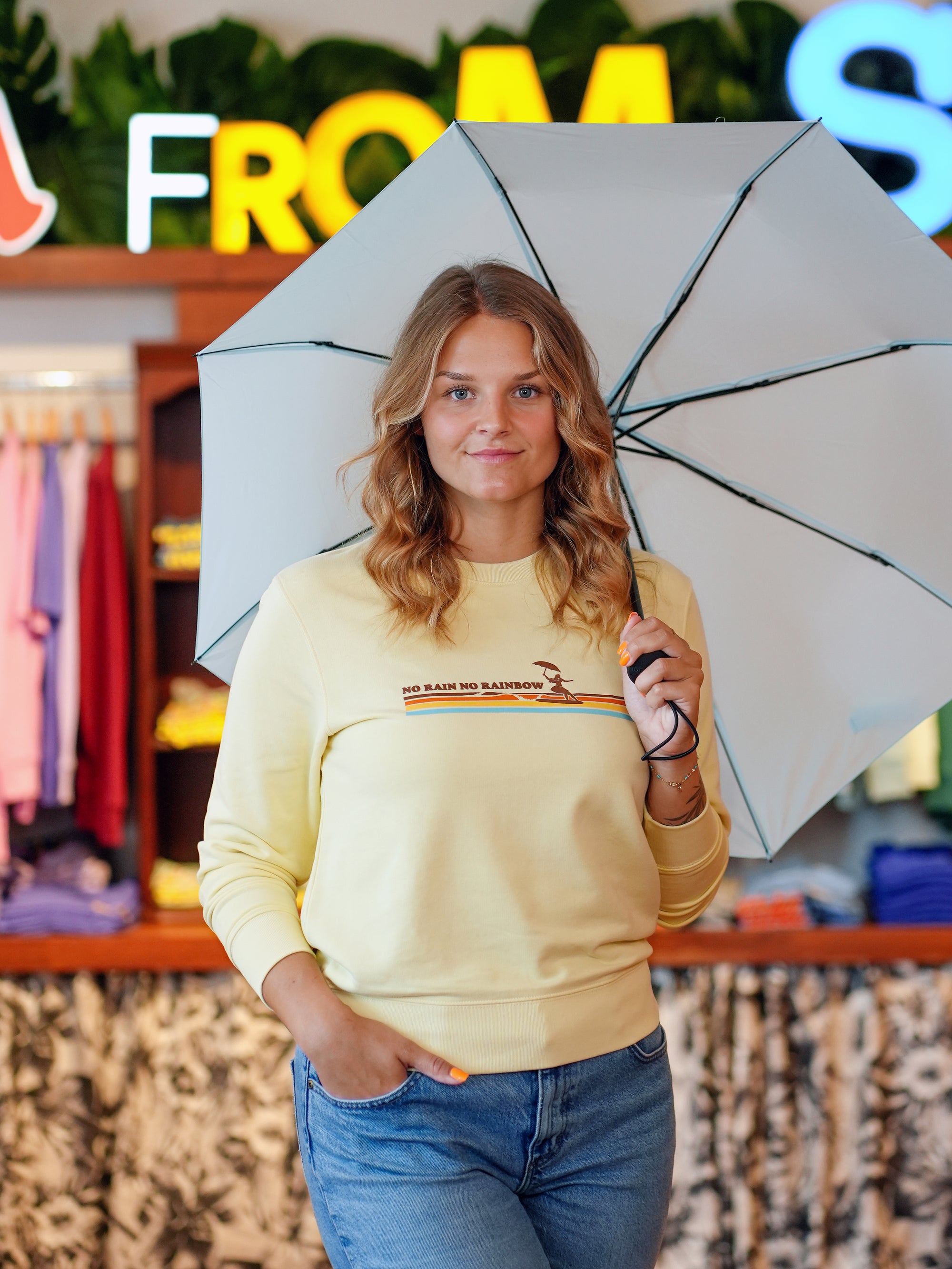 Sweater - No Rain No Rainbow (non-cropped)