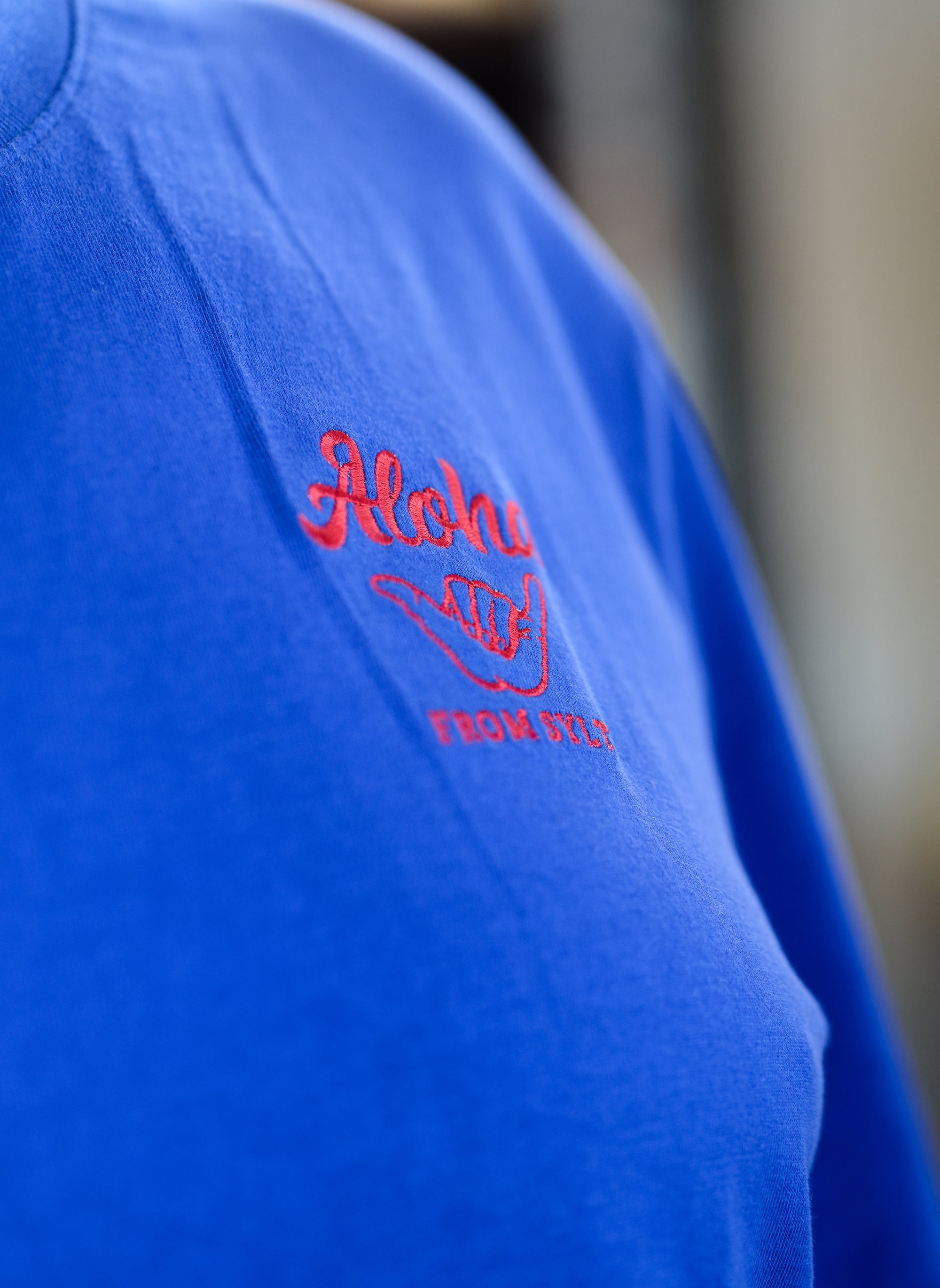 T-Shirt - Chaka Hand Red - Women's Cut (Worker Blue)