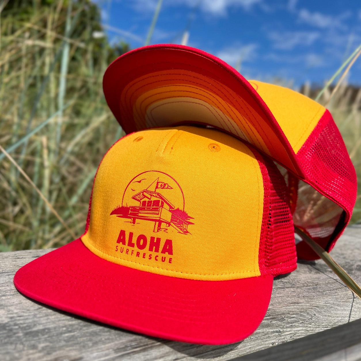 Snapback Mesh-Cap Surf Rescue