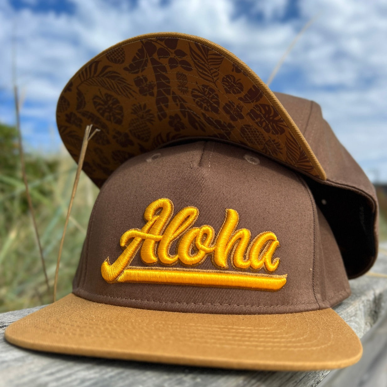 Snapback-Cap Aloha brown