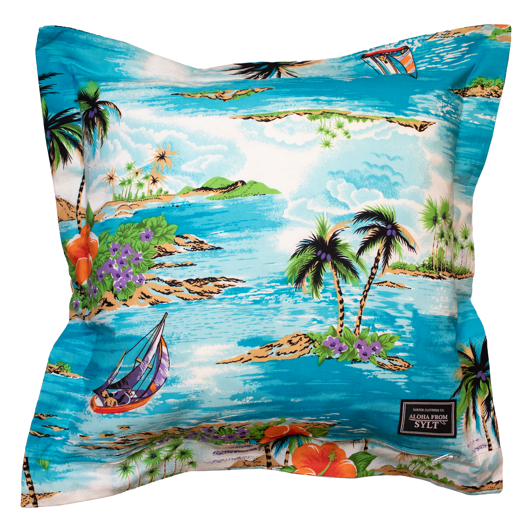 Kissenbezug einfarbig Hawaiihemd