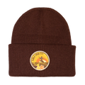 Beanie in Strickmuster - Walnut