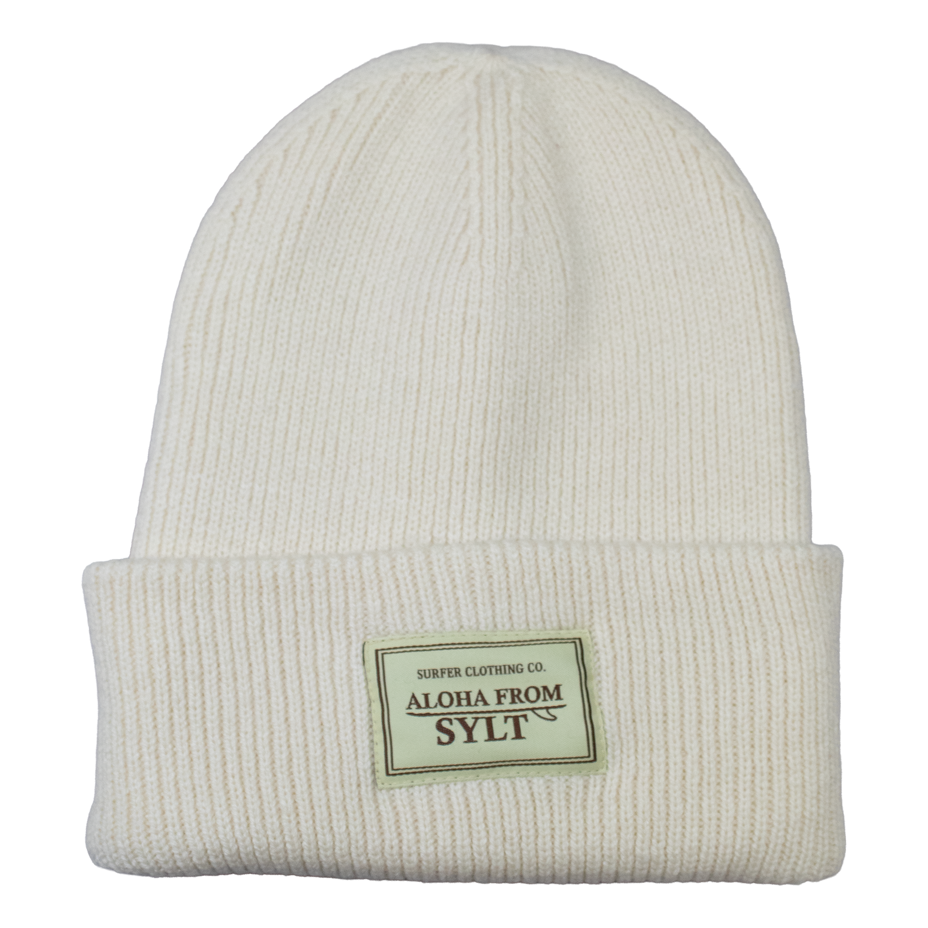 Beanie in Strickmuster - Vanilla