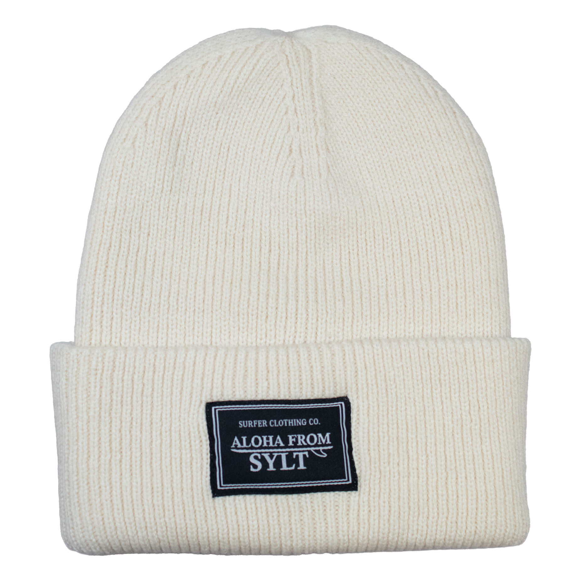 Beanie in Strickmuster - Vanilla