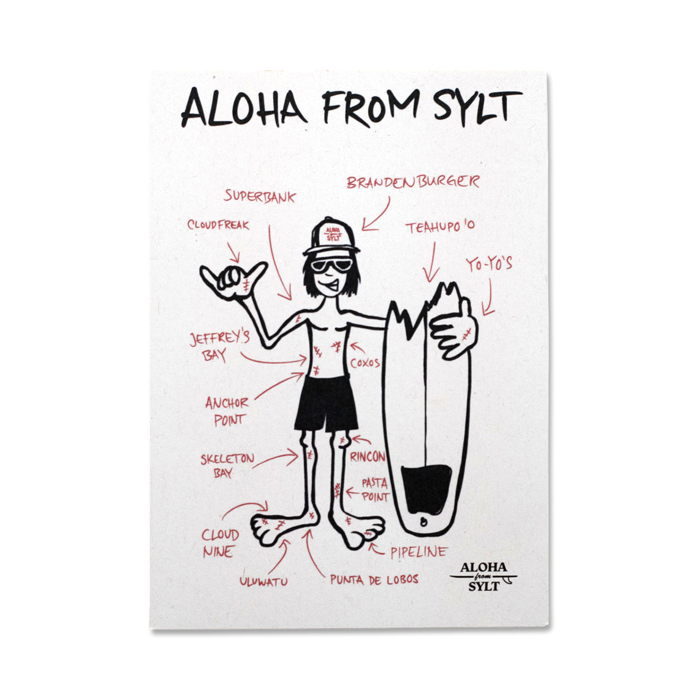 Postkarte Surf Memories