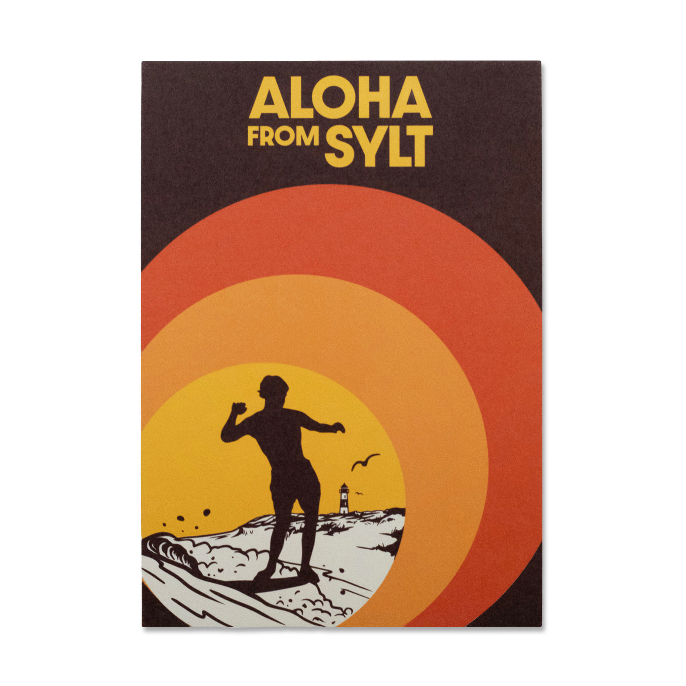 Postkarte Hang 5 Surfer