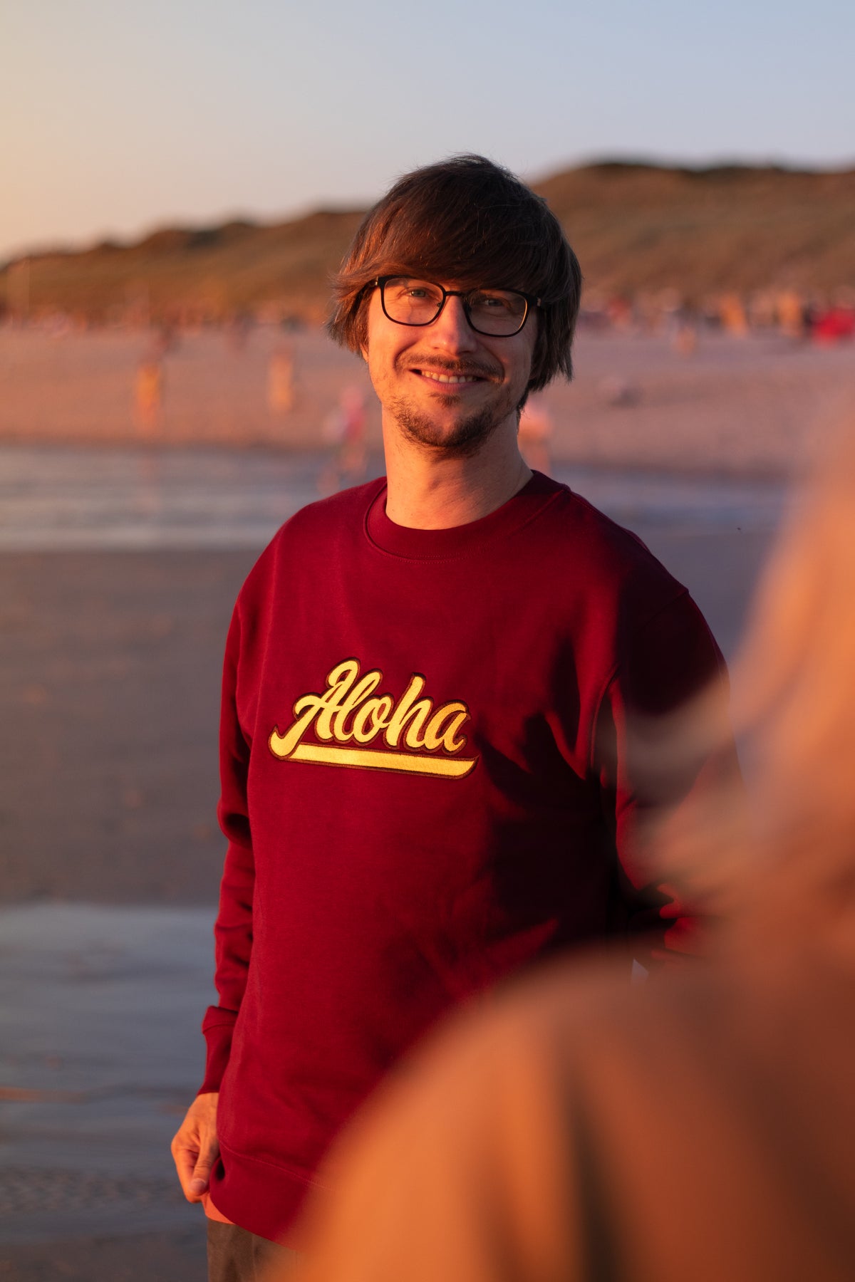 Sweater - Aloha Baseball Burgundy