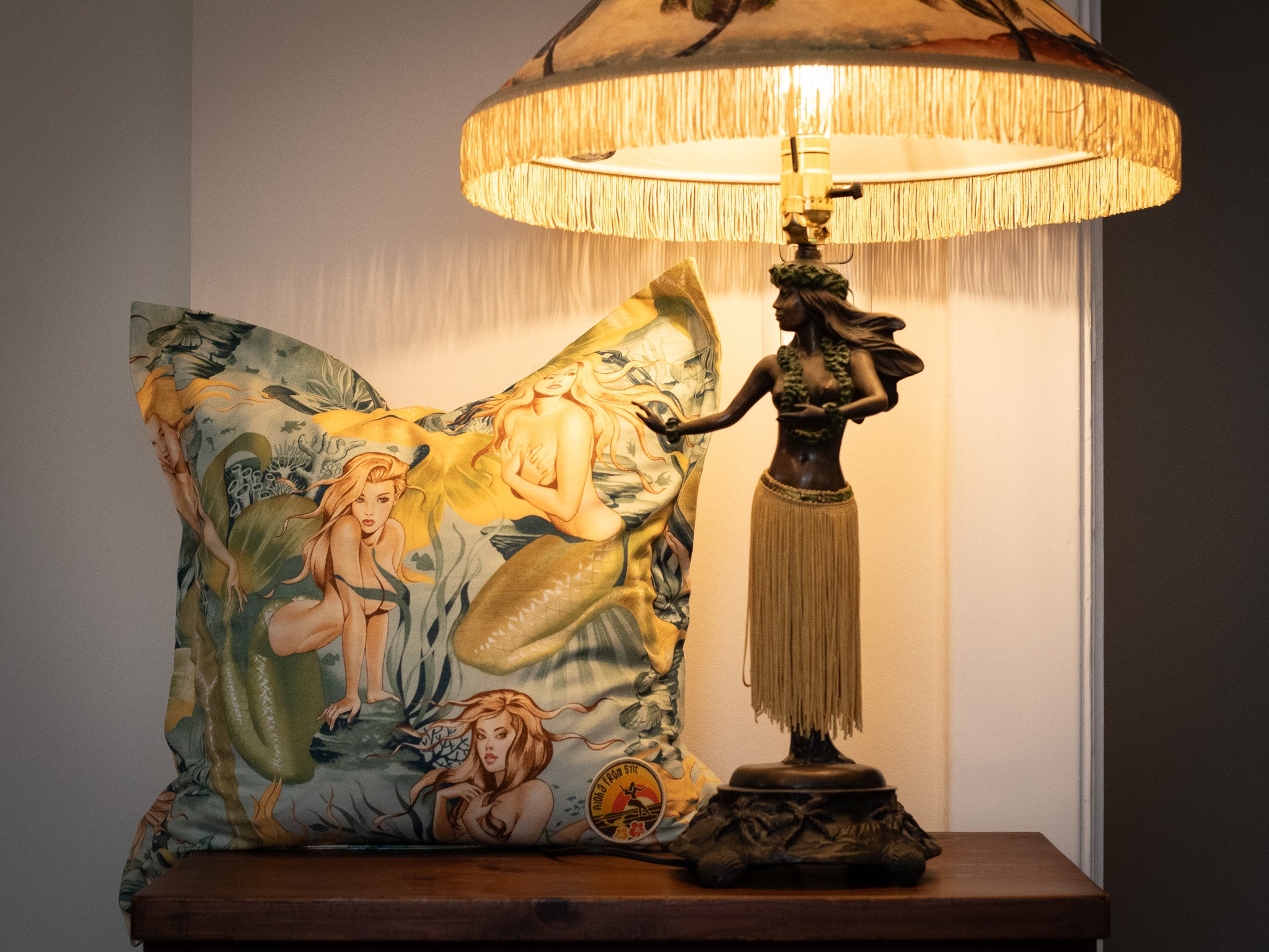 Kissenbezug Meerjungfrau Retro Surf Interior