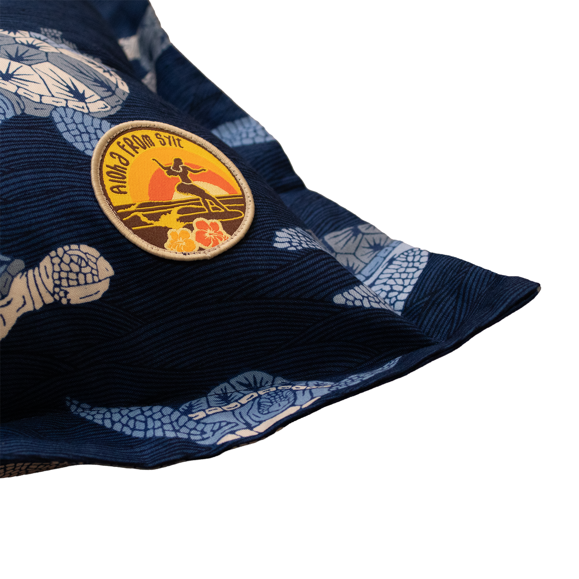 Kissenbezug mit Aufnäher Surferin 