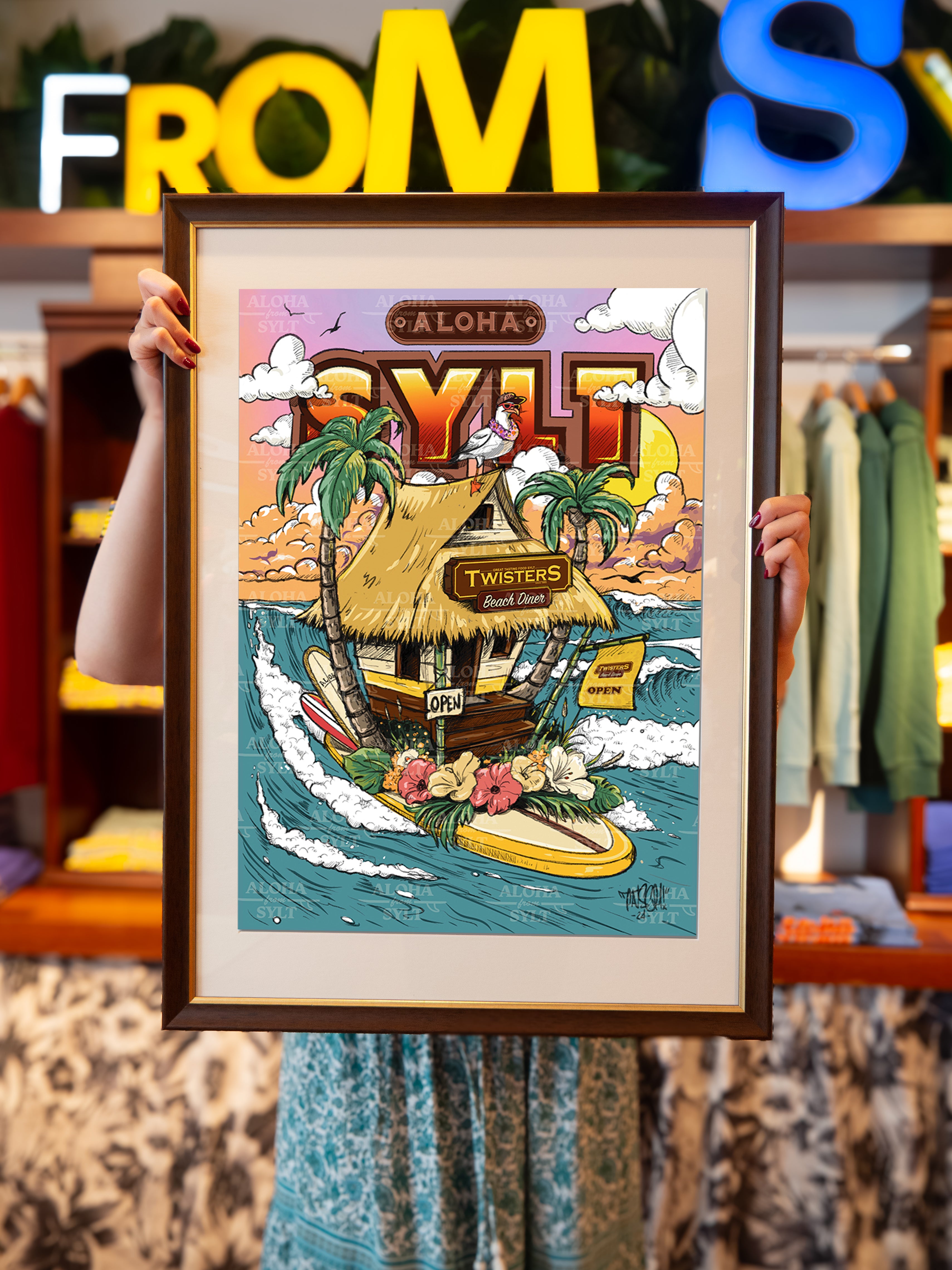 Poster Aloha Hütte