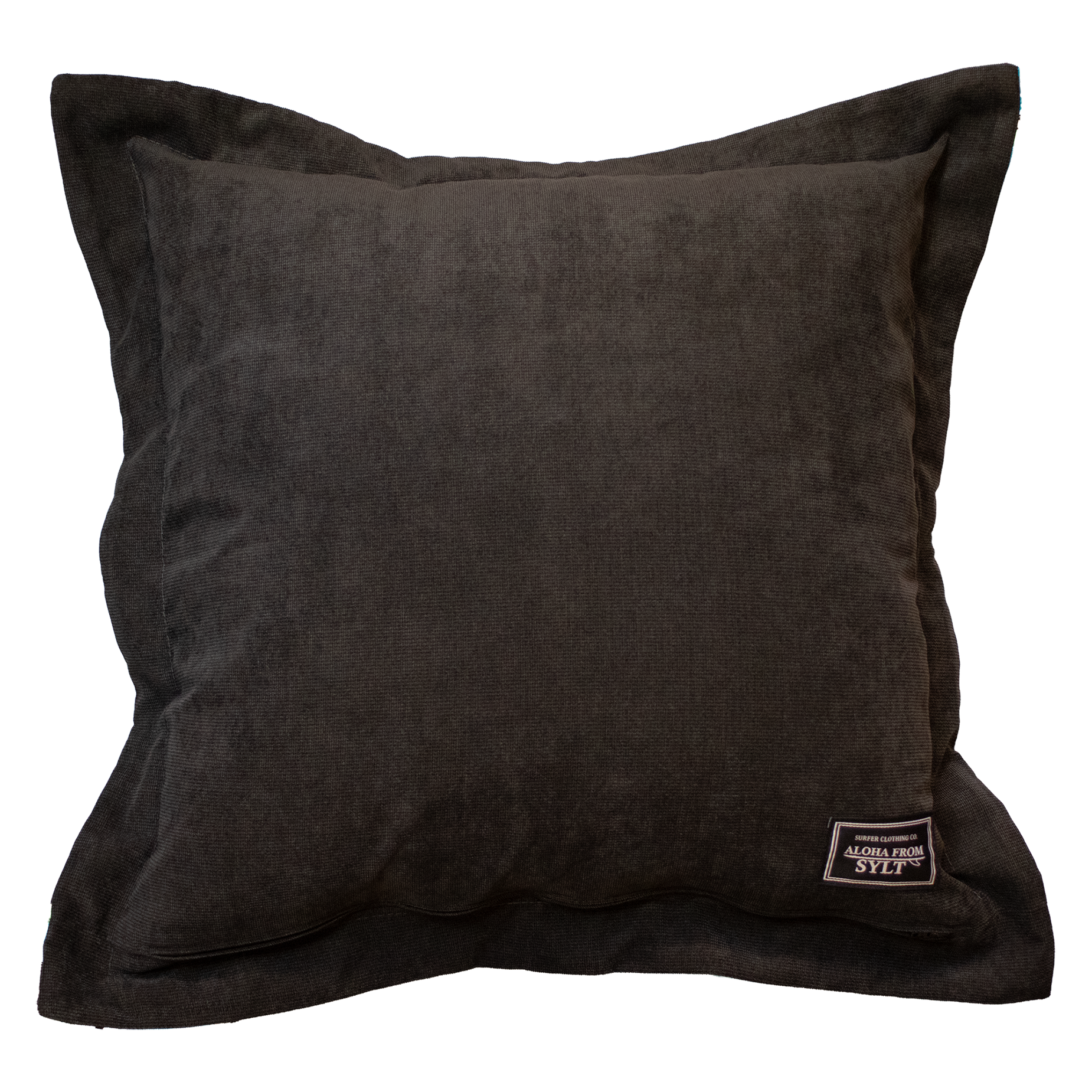 retro Kissenbezug schwarze Rückseite, Aufnäher Aloha from Sylt