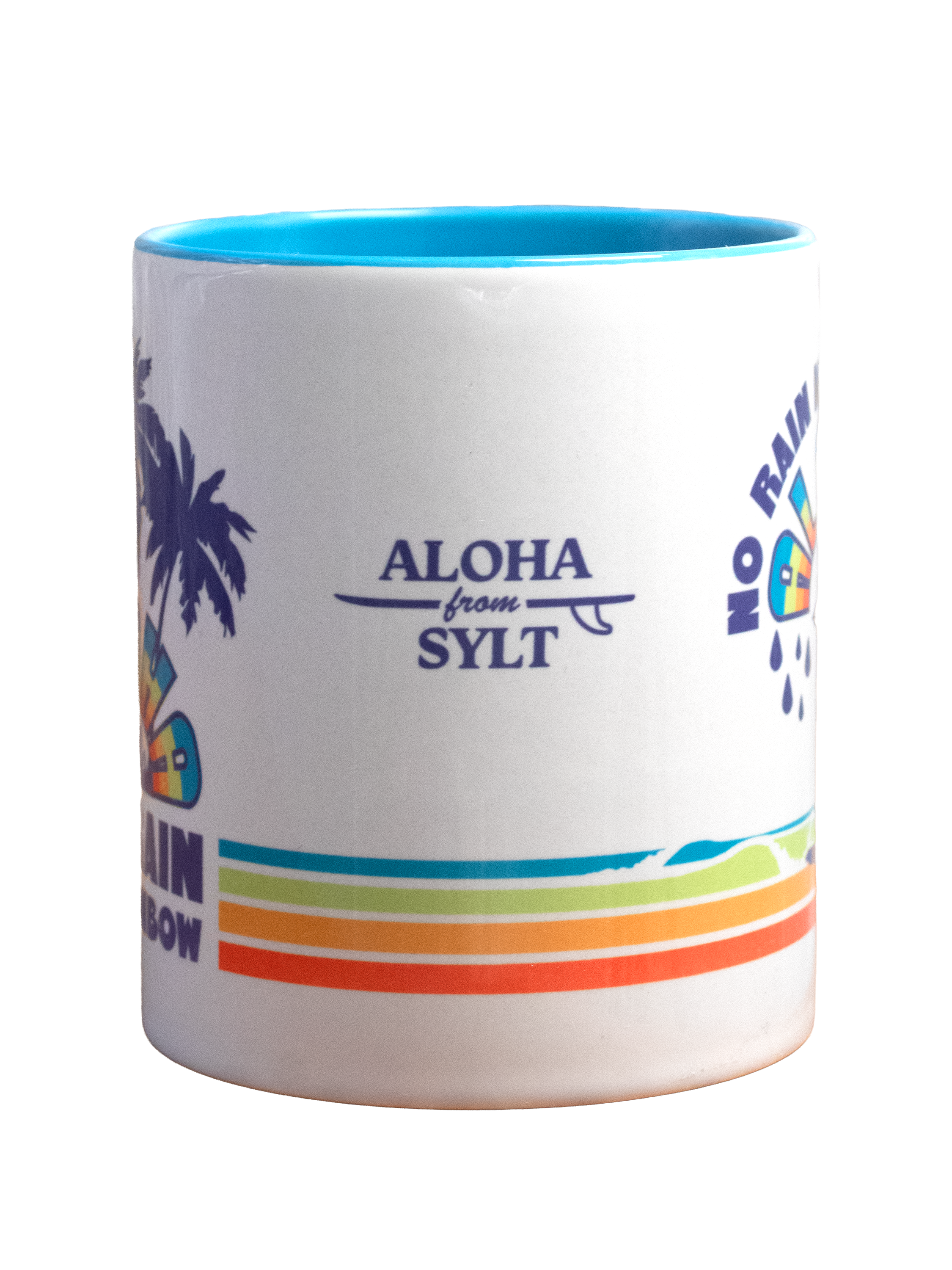 bunte Tasse mit Regenbogen von Aloha from Sylt