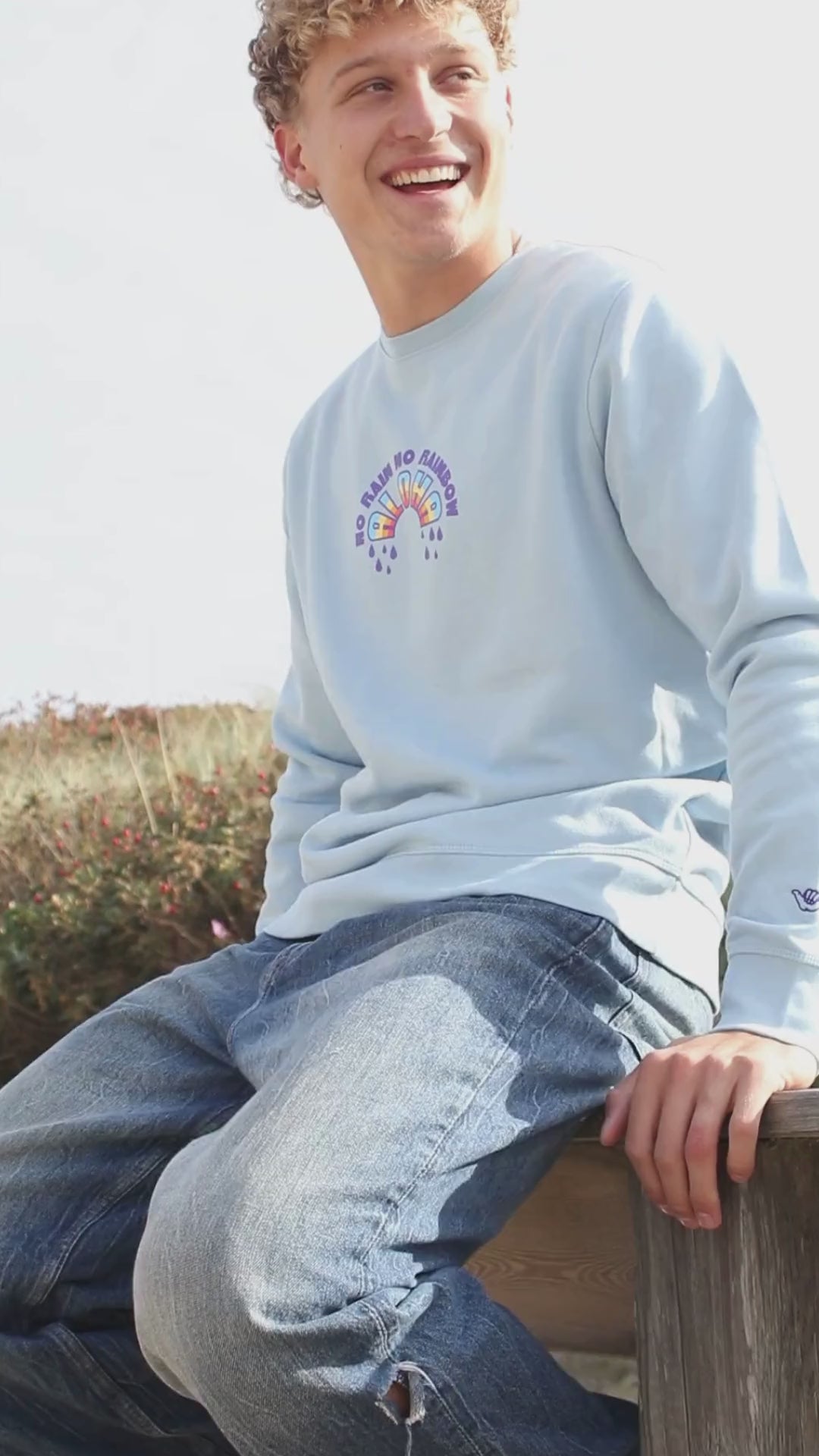 Sweater - No Rain No Rainbow Palme