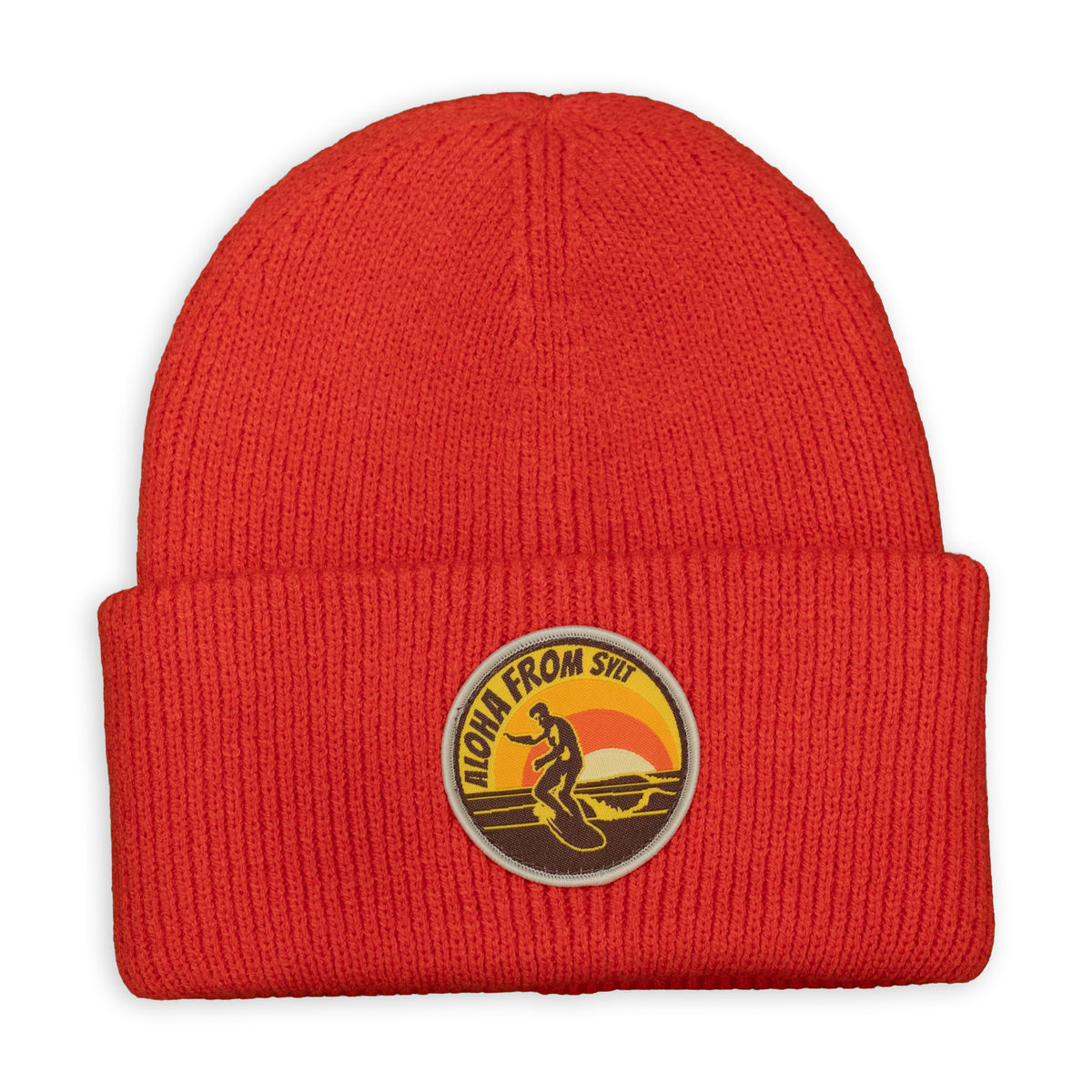 Beanie in Strickmuster - Sunset