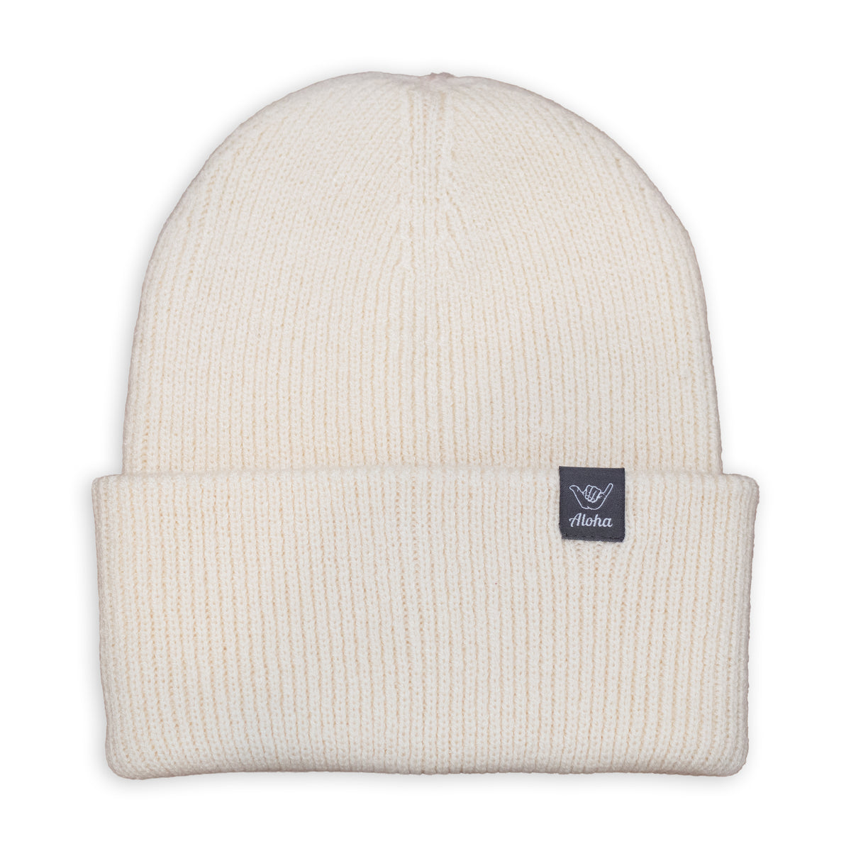 Beanie in Strickmuster - Vanilla