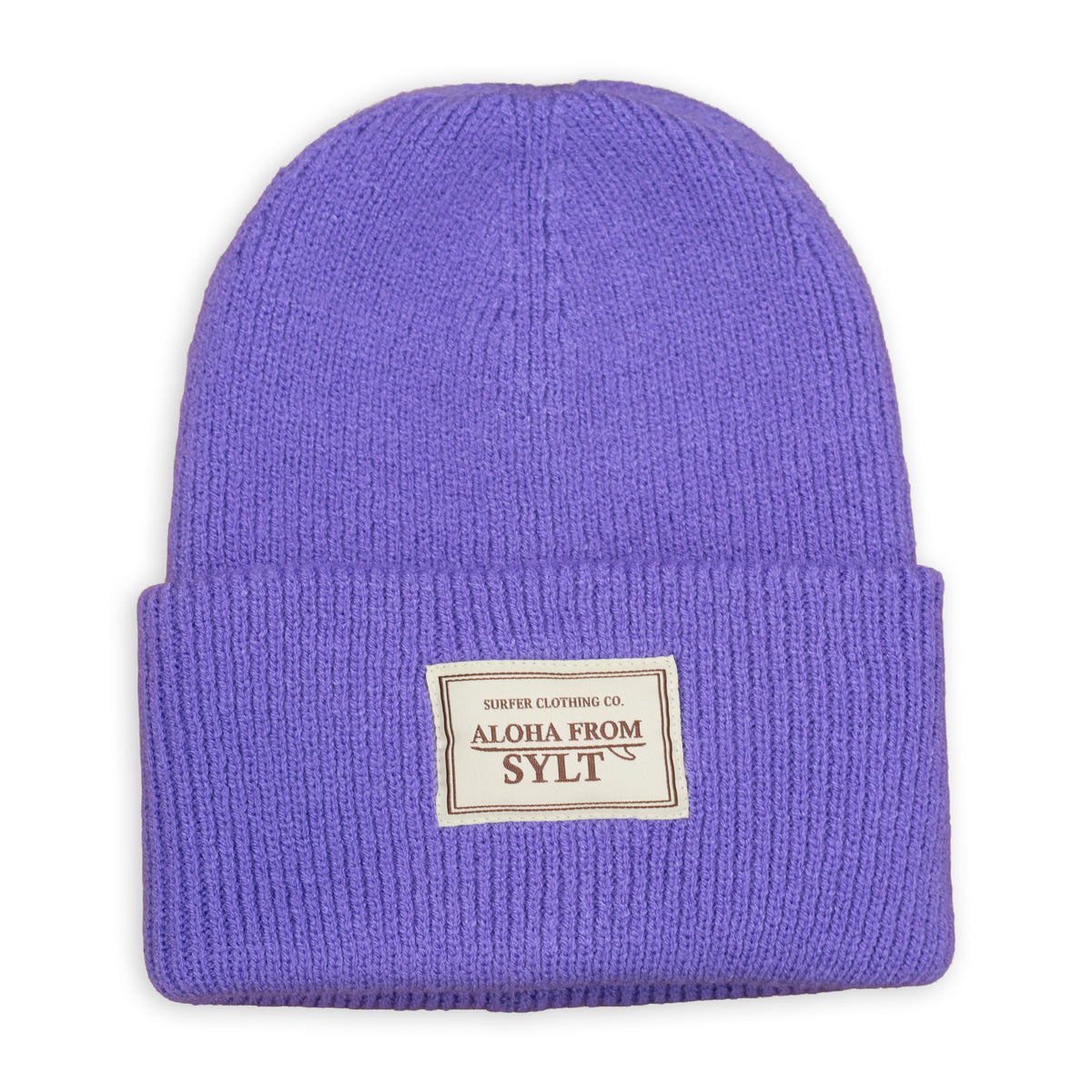 Beanie in Strickmuster - Violet