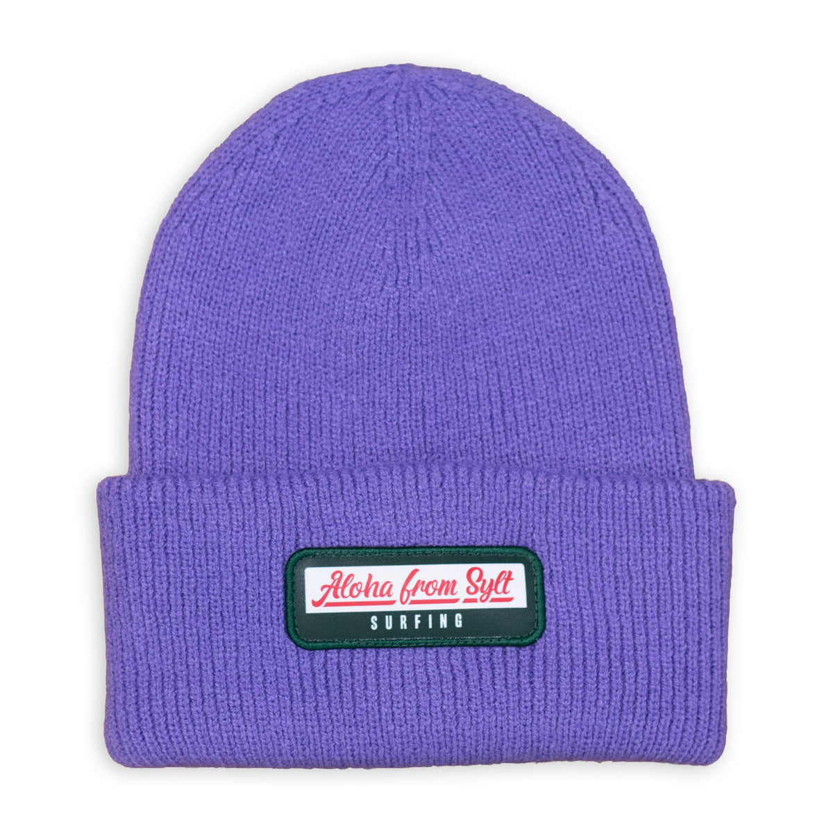 Beanie in Strickmuster - Violet