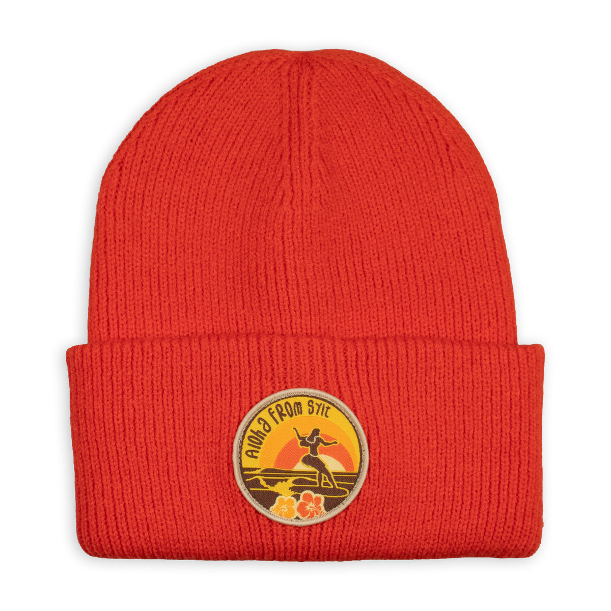 Beanie in Strickmuster - Sunset